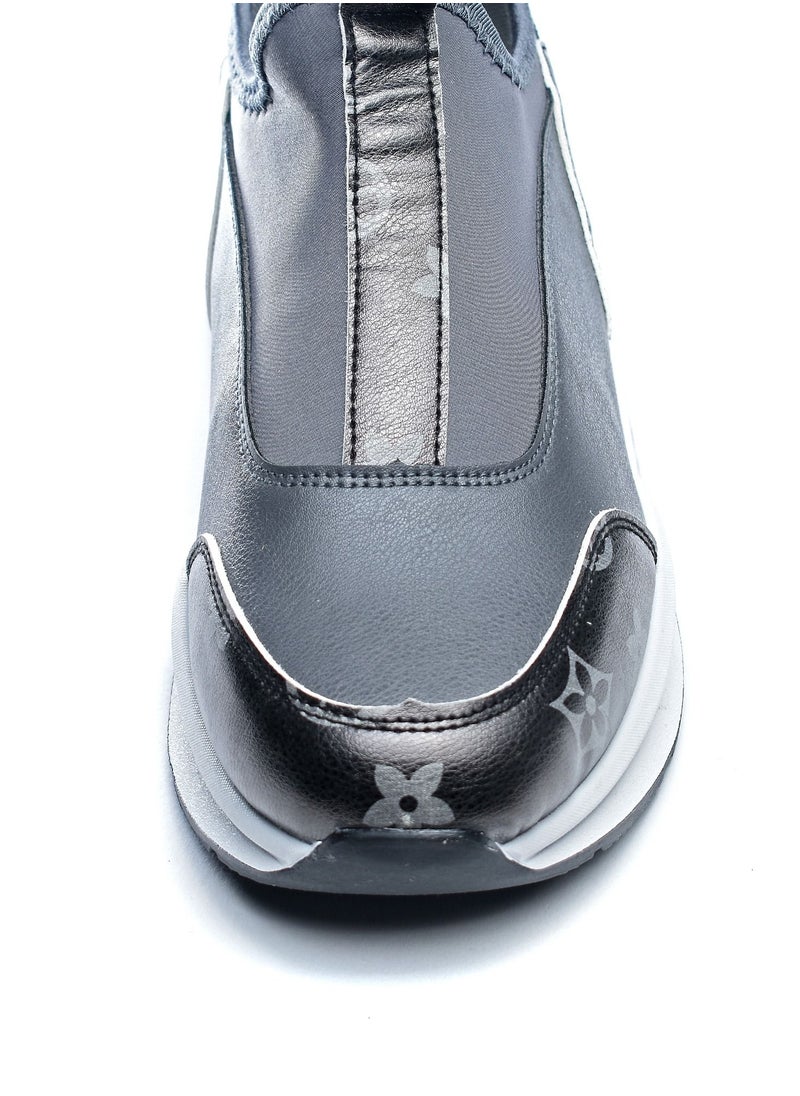 Desert Printed leather slip-on sneakers Grey  - Image 3