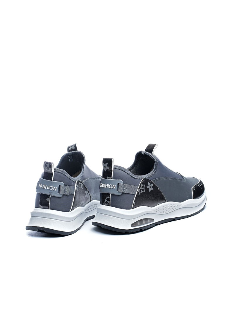 Desert Printed leather slip-on sneakers Grey  - Image 4