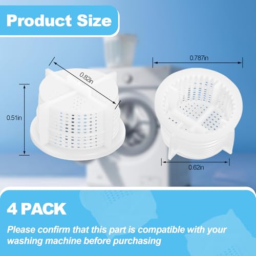 Ketofa 𝙐𝙥𝙜𝙧𝙖𝙙𝙚𝙙 AGM73269501 Washer Water Inlet Valve Filter Screen for LG Ken-more Washers, Replaces for AP5202486, 1810261, AH3618281, EA3618281 & PS3618281 Pack of 4 - Image 2