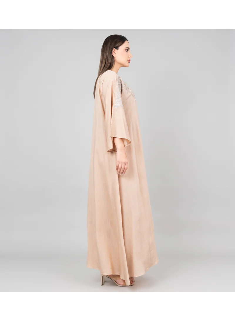 IKKXA Modern Grace Jalabiya IK3008 Brown