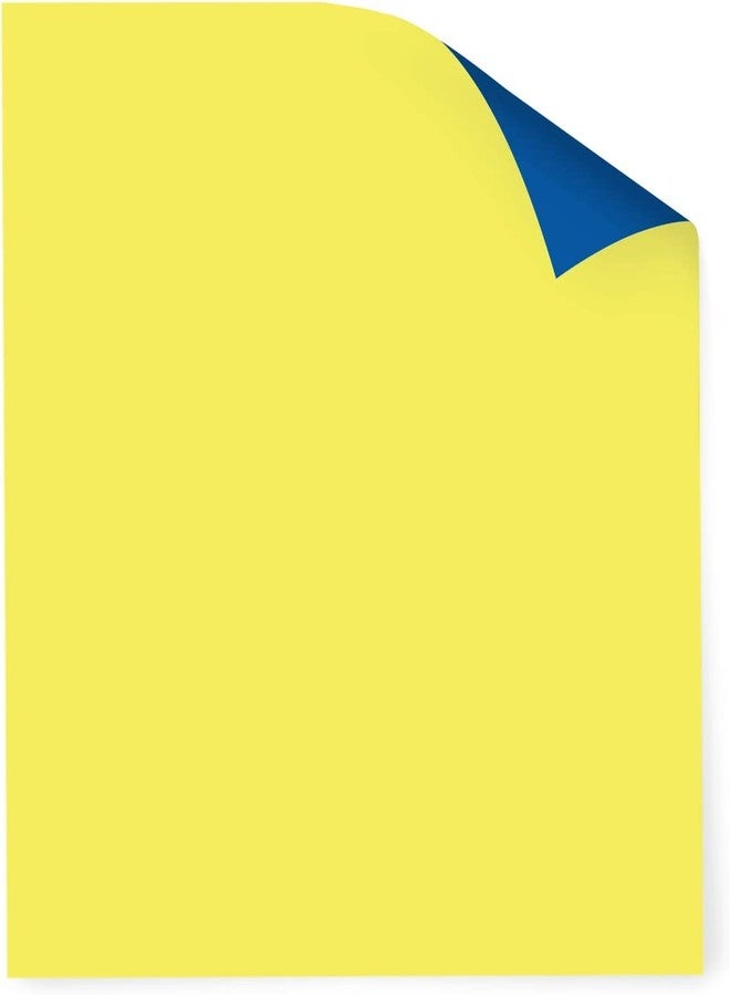 Royal Brites Dual Color Large Poster Board 22x28” Blue/Yellow Board for Creative, Ideal for Signs, Events & Outdoor Use, Water-Resistant 22 x 28 Poster Boards, 25 Pieces Per Pack - Image 1