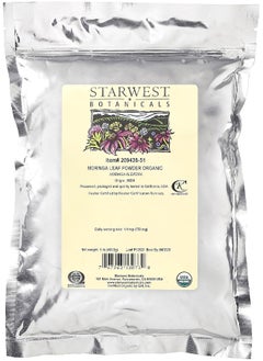 Starwest Botanicals Certified Organic Moringa Oleifera Leaf Powder, 16 Ounce | Great for Drinks, Teas & Smoothies - pzsku/ZC652C5A7AED8F7CD355FZ/45/_/1741000362/ac393570-e578-47b3-afe5-3a074dddc5a2