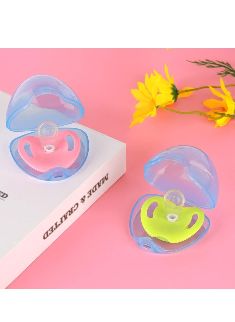 Oasisgalore 6 Pack Pacifier Case, Pacifier Holder Case, Pacifier Container for Travel, Transparent Blue,  - Image 3