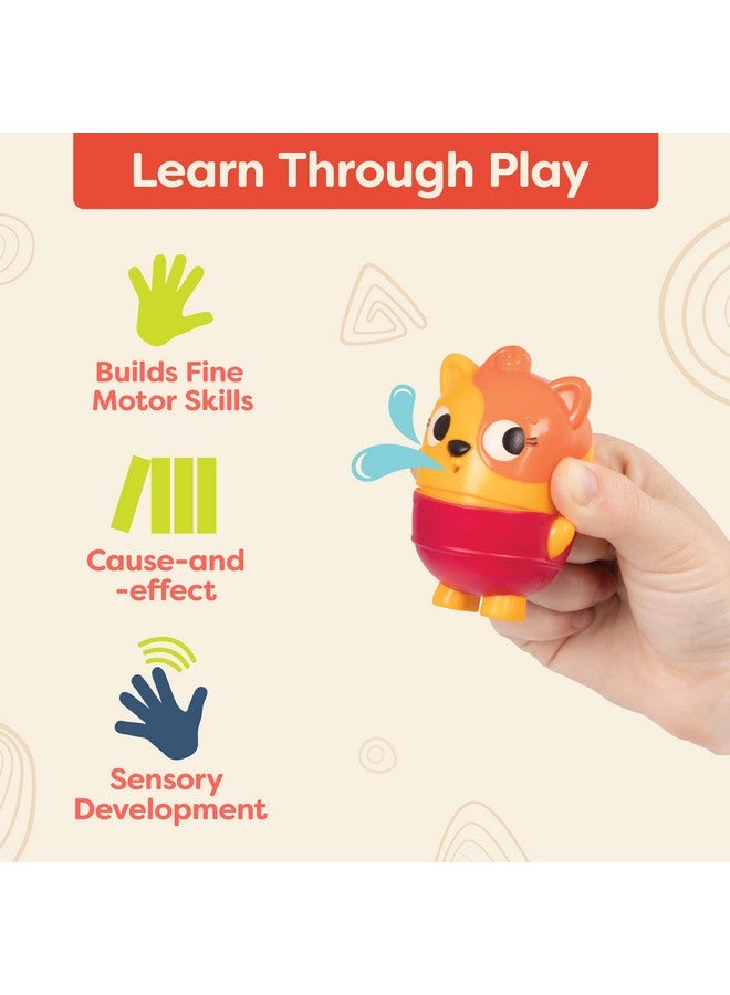 B. toys - Mold Free Bath Toys - Squish & Splash - Water Play & Bath time - Color - changing animals - easy cleaning bath toy - 6+ Months - Image 4