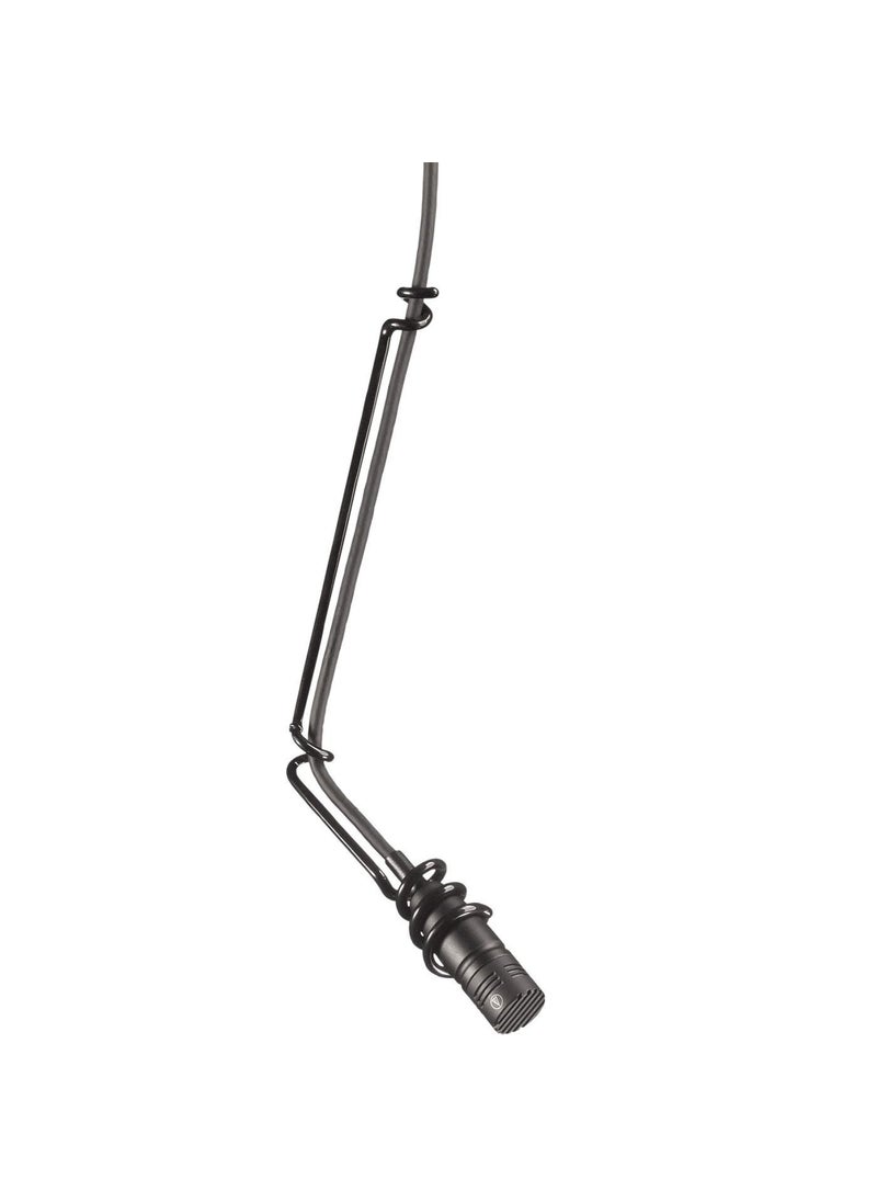 audio-technica Audio-Technica U853R Cardioid Condenser Hanging Microphone 250 Ohms, Low Profile Design, Black 