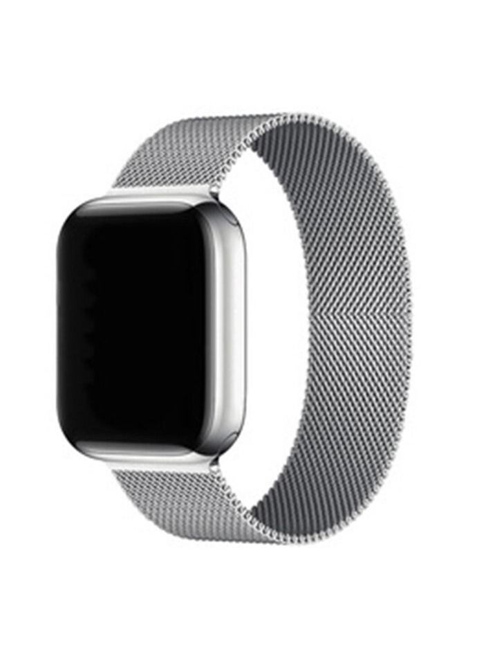 Replacement Band Compatible with Apple Watch 45mm Stainless Steel Strap Metal Bracelet for Apple Watch Series 7 - Image 1