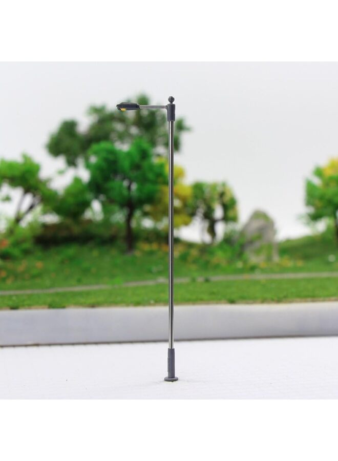 10 قطع مصباح قطار نموذجي بمقياس 1:100 LED جديد 3 فولت لمشروع DIY الإبداعي نظام المرور نموذج مصباح شارع معدني مصباح شارع صغير للحديقة والشارع (أبيض ساطع) - Image 4