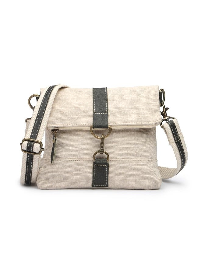 Anekaant Timber & Thread Off White Jute Solid Sling Bag - Image 1