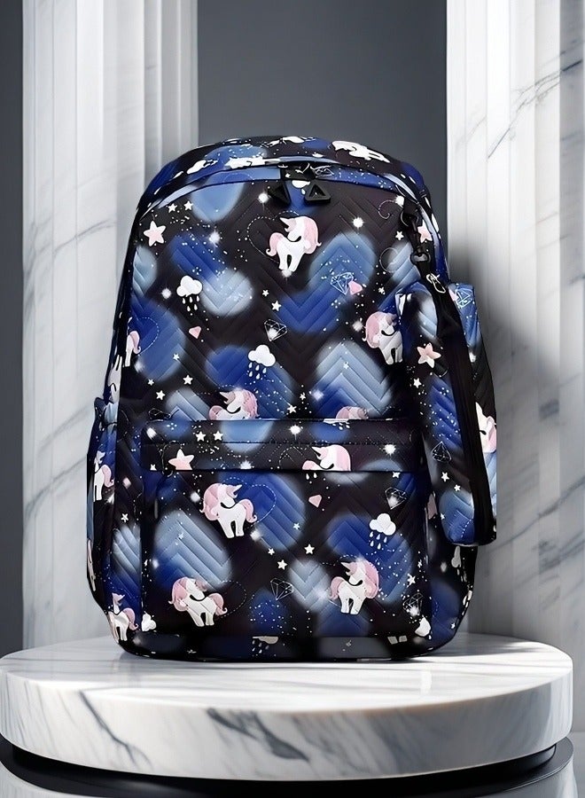Beautiful Children's Backpack, Student Backpack, Fashion Backpack, Ergonomic Backpack, Minimalist Aesthetics Student Backpack.  - Image 2