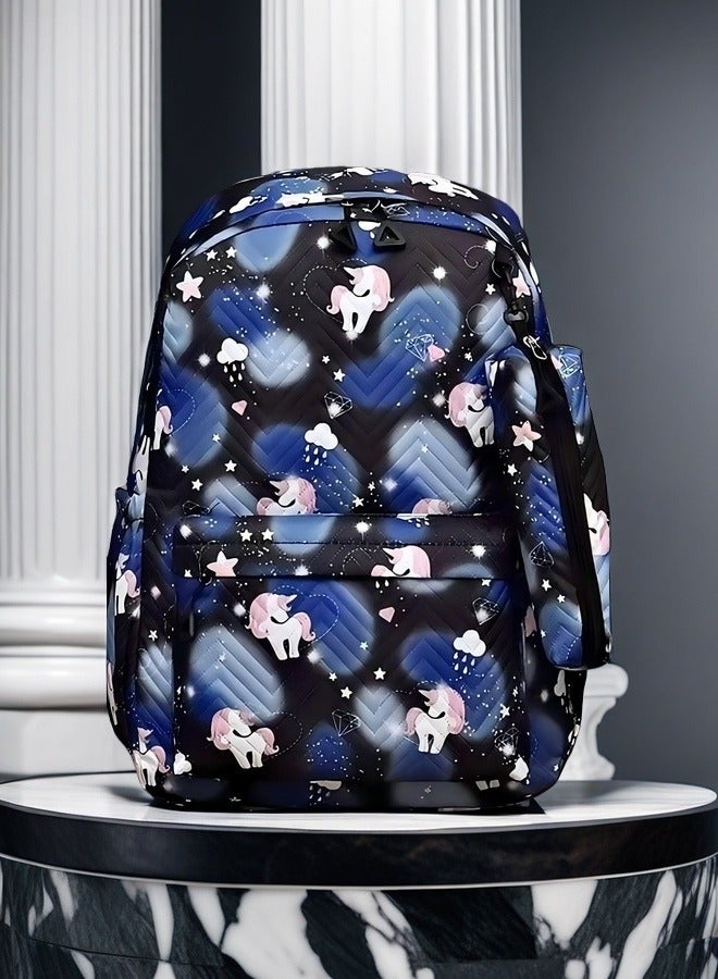 Beautiful Children's Backpack, Student Backpack, Fashion Backpack, Ergonomic Backpack, Minimalist Aesthetics Student Backpack.  - Image 1