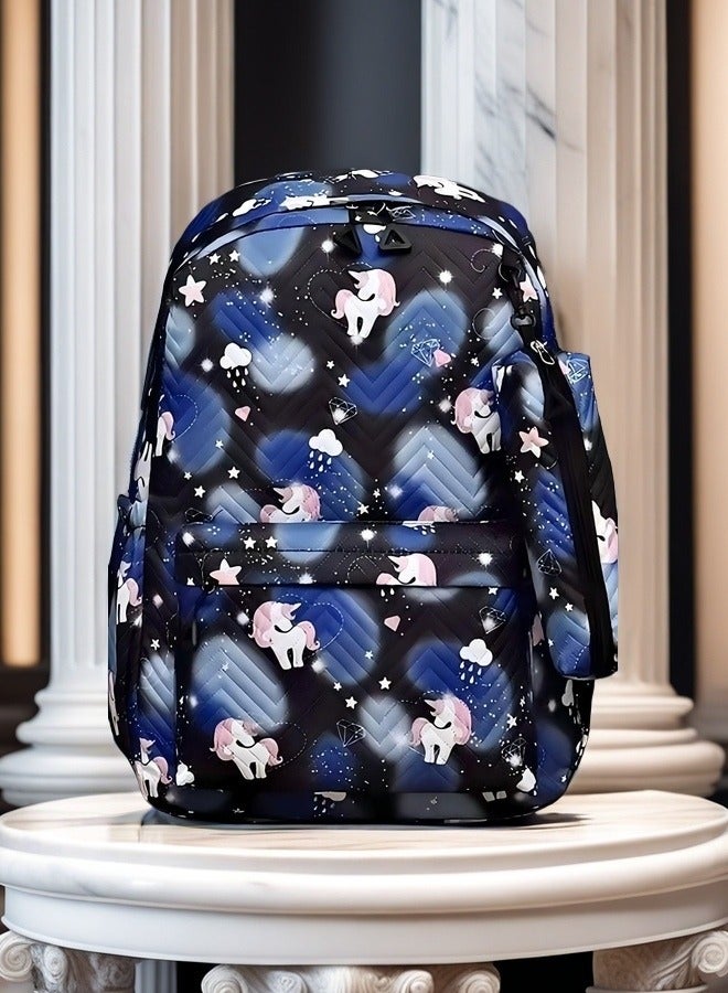 Beautiful Children's Backpack, Student Backpack, Fashion Backpack, Ergonomic Backpack, Minimalist Aesthetics Student Backpack.  - Image 4