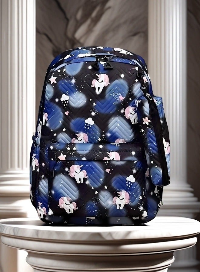 Beautiful Children's Backpack, Student Backpack, Fashion Backpack, Ergonomic Backpack, Minimalist Aesthetics Student Backpack.  - Image 3