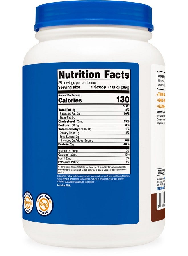 Nutricost Nutricost Whey Protein Concentrate (Chocolate) 2LBS - Gluten Free & Non-GMO  - Image 5