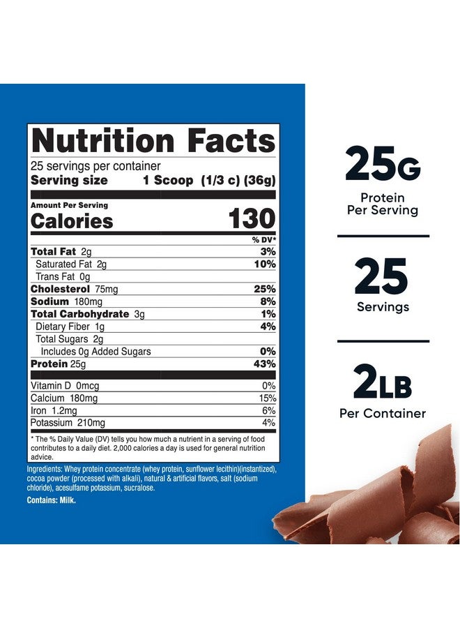 Nutricost Nutricost Whey Protein Concentrate (Chocolate) 2LBS - Gluten Free & Non-GMO  - Image 2