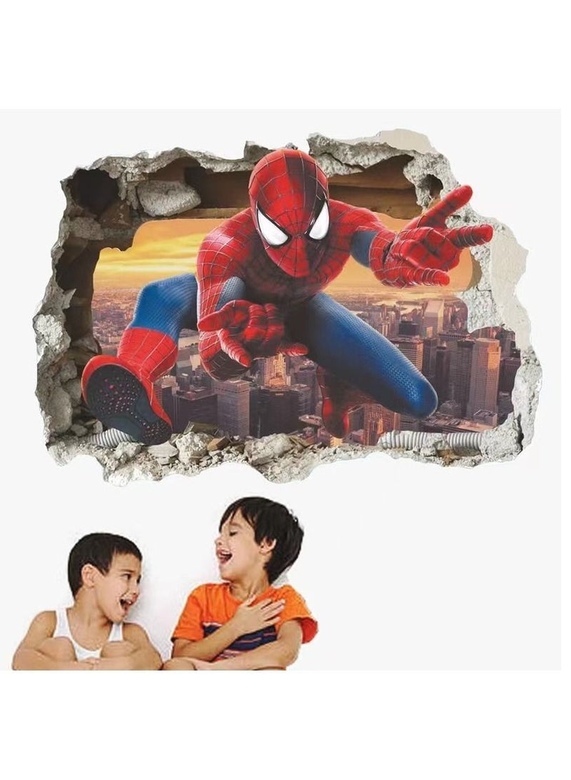 MARVEL Spiderman Stickers Living Room Background Decoration Children's Room Decorative Wall Stickers Removable Wallpaper - Image 4