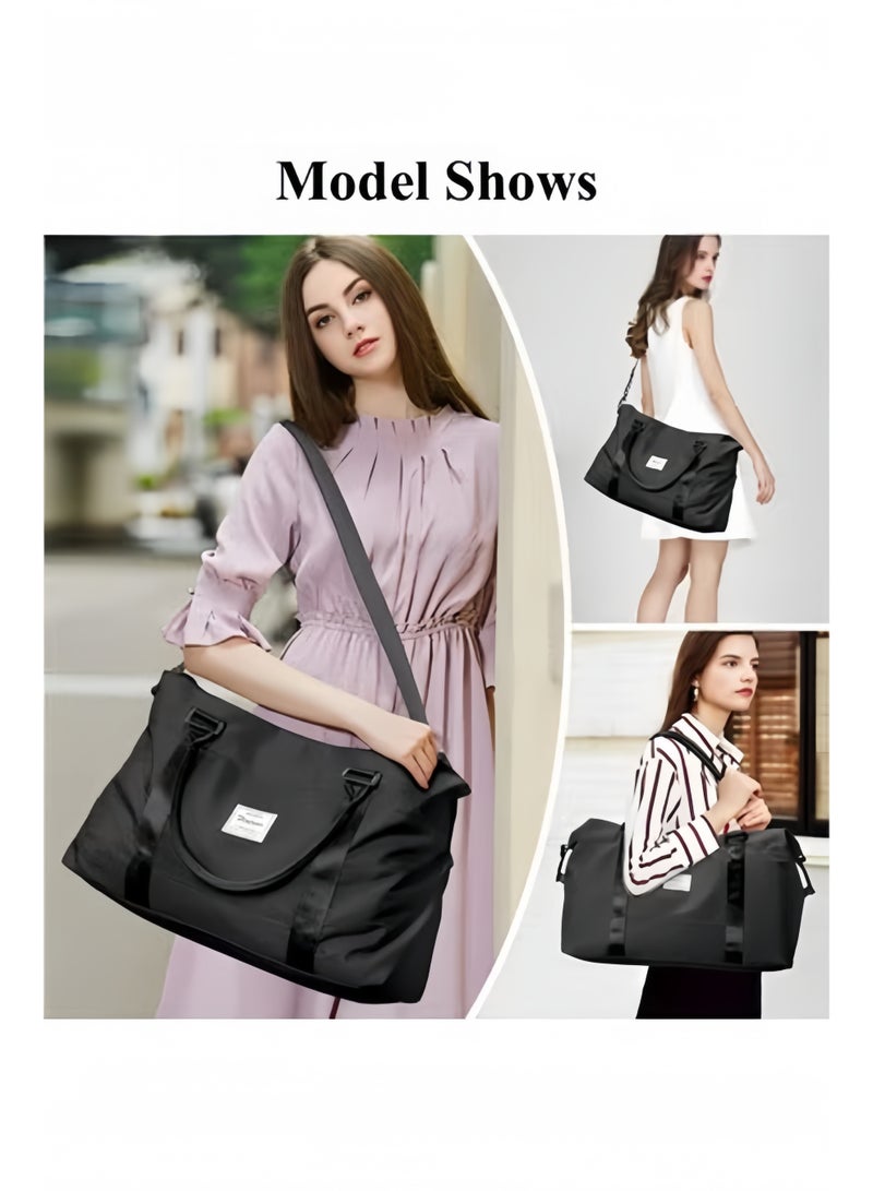 HALAMODO Travel Duffel Bag Sports Tote Gym Bag Shoulder Weekender Overnight Bag Large Capacity Carry On Duffel Bag with Dry and Wet Separation - Image 2