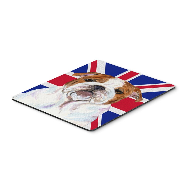 ""Caroline's Treasures English Bulldog with English Union Jack British Flag Mouse Pad  Hot Pad/Trivet (SS4926MP)""