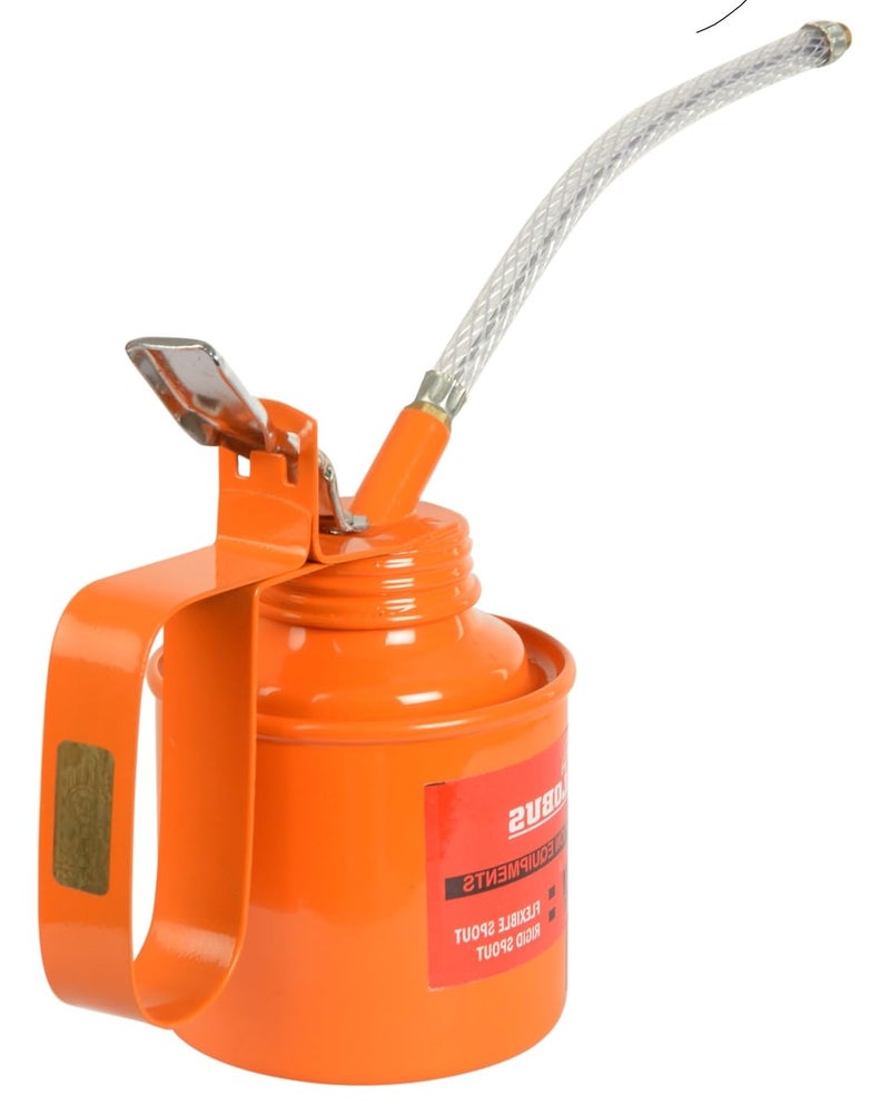 GLOBUS Oil Can- (1/2 Pint, Orange or Red) with Flexible Nozzle - Image 5