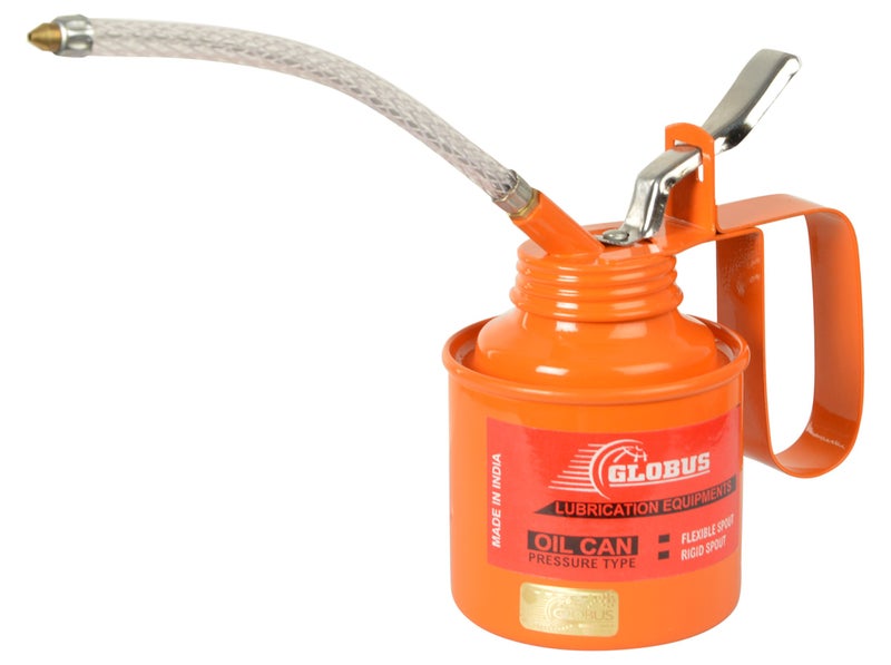 GLOBUS Oil Can- (1/2 Pint, Orange or Red) with Flexible Nozzle - Image 3