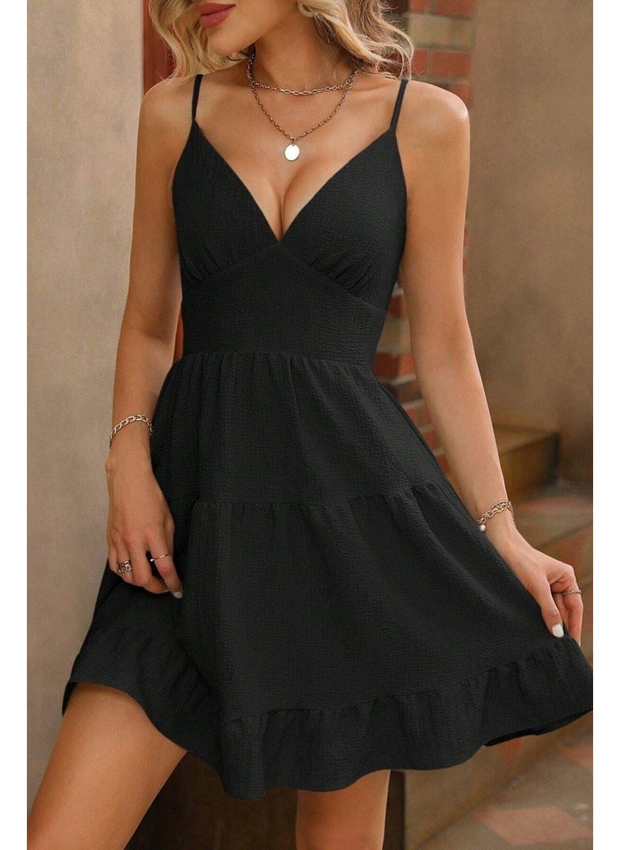 Black Strappy Backless Summer Dress - pzsku/ZC6538399B27897455D3BZ/45/_/1740652601/ad4a437c-f1f8-4474-9be9-b218bb969028