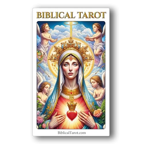 Biblical Tarot A 78Card Journey Through Scripture and the Soul Christian Symbolism Reimagined for Modern Spiritual Reflection Guidebook Included Full Size 475x275 Reversible - Image 1