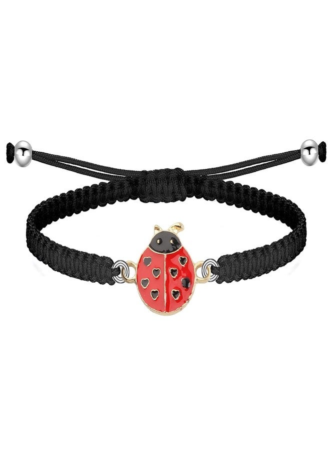 BNQL Ladybug Bracelets Gifts for Women Girls Ladybug Charm Bracelet Ladybug Jewelry Inspiration Ladybug Gifts Ladybug Lover Gifts (ladybug bracelet red) - Image 3