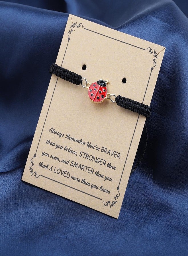 BNQL Ladybug Bracelets Gifts for Women Girls Ladybug Charm Bracelet Ladybug Jewelry Inspiration Ladybug Gifts Ladybug Lover Gifts (ladybug bracelet red) - Image 5