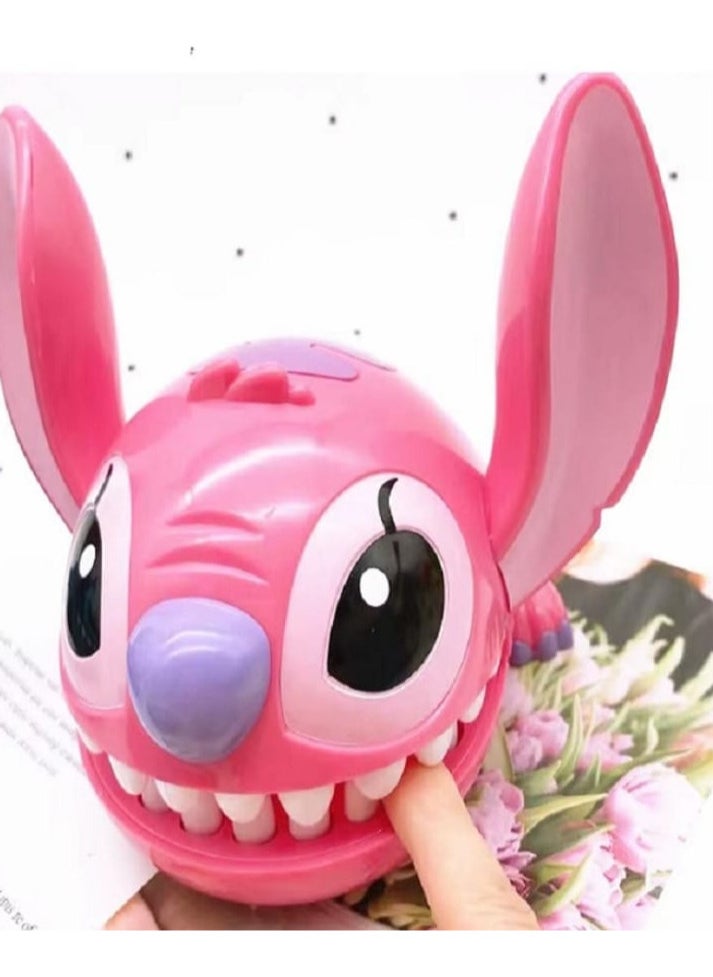 Stitch Teeth Game for Kids, Stitch Finger Teether, Dentist Toys, Funny Toys (Pink)  - Image 1
