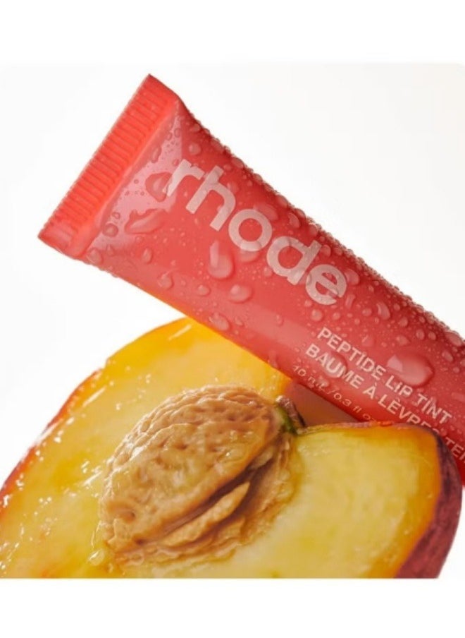 rhode Peptide Lip Tint, Lip Gloss Lip Balm Moisturizes Lips, Tinted Lipstick, Helps Lock Moisture for Fuller & Softer Lips 10ml (Peach Pit) - Image 4