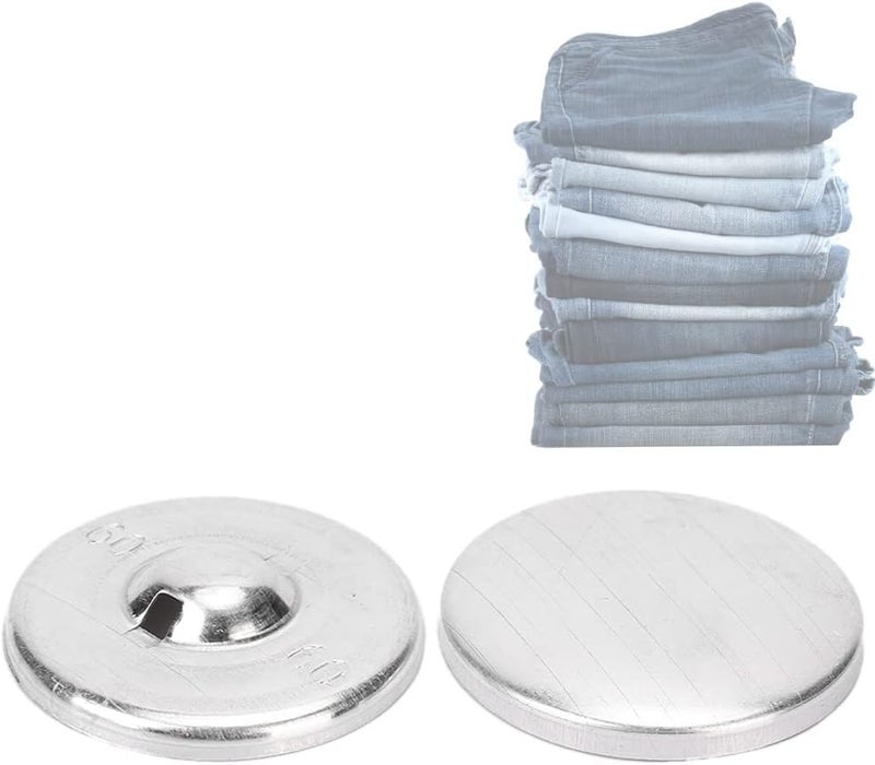 500 Sets Fabric Covered Round Aluminum Buttons, DIY Cover Button Kit for Jewelry Crafts, Clothing Accessories with Rustproof Metal Backs for Home Sewing Projects (60L) - Image 2