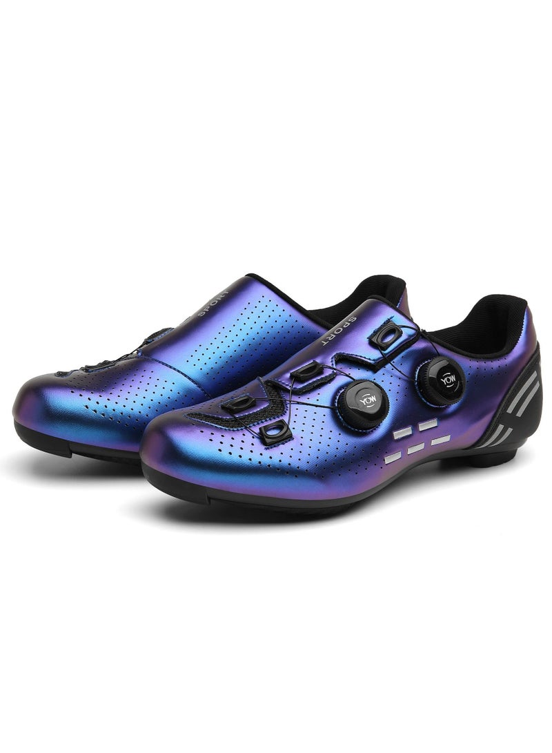 KUYING New Type of Road Lock Cycling Shoes Hard Sole Mountaineering Shoes Racing Sports Shoes 