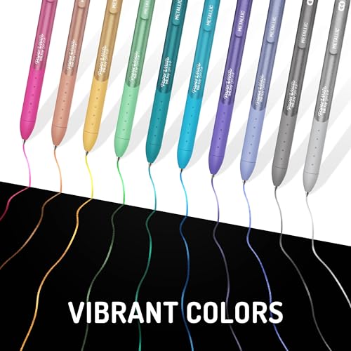 Paper Mate InkJoy Gel Pens, Metallic Pens, Retractable, Medium Point, (0.8mm) Assorted Colors, 6 Count - Image 4