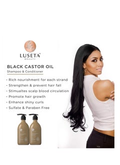 Luseta Luseta Jamaican Black Castor Oil Shampoo Strengthen and Restore Fine and Dry Hair Scalp Care 16.9oz  - Image 2