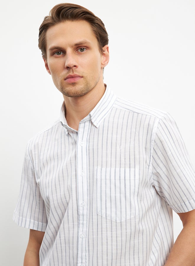 LC WAIKIKI Regular Fit Striped Men's Shirt - Image 3