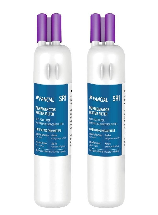 Fancial Refrigerator Water Filters Replacement for Whirlpool, Maytag, KitchenAid-Compatible with EDR1RXD1,W10295370A, Filter 1, WHR1RXD1,6-Month Long Life,two-pack - Image 1