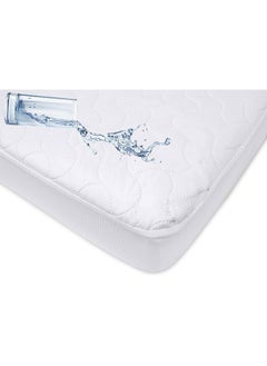 American Baby Company American Baby Company Waterproof Fitted Quilted Crib and Toddler Protective Pad Cover, White (Pack of 2), for Boys and Girls  - Image 5