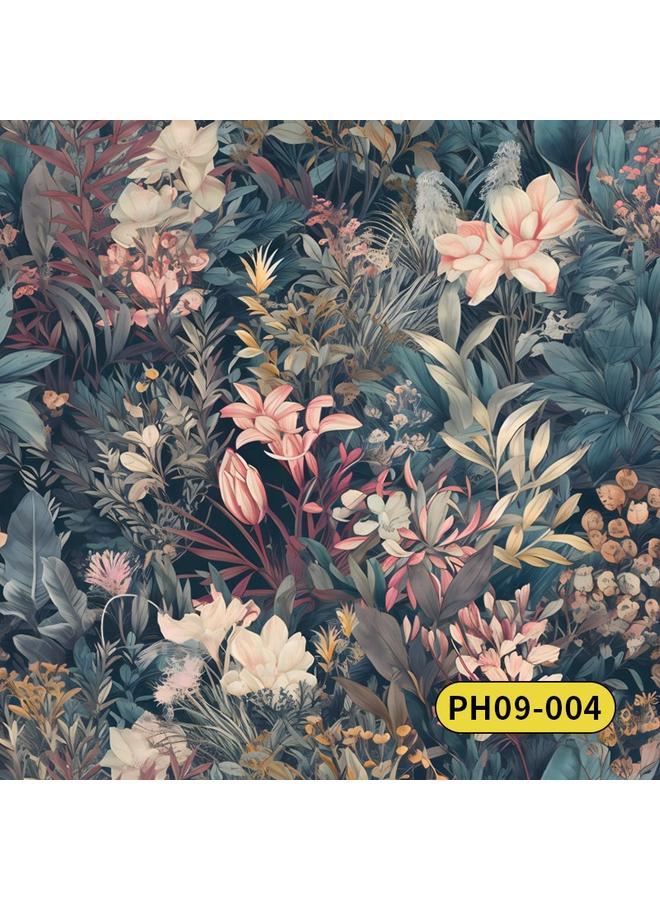 Bluejw Retro American Style Warm Fresh Plant Flower Wallpaper Ins Style Atmosphere Wallpaper Bedroom Self-adhesive Wallpap - Image 1