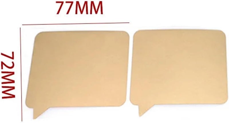 200 PCS 70x80mm Scratch Off Sticker Love Heart Gold Grey for Adhesive Stickers Party Activity(70x80mm Red) - Image 3
