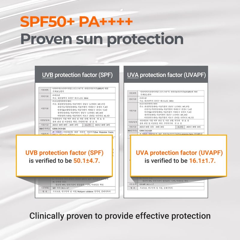derma b ديرما بي واقي شمس يومي خفيف SPF50+ PA++++ 1.69 أونصة سائلة، 50 مل واقي شمس مرطب سريع الامتصاص وخفيف الوزن، غير لزج للوجه والجسم لبشرة نضرة، لوشن واقي شمس كوري للبشرة الحساسة - Image 4