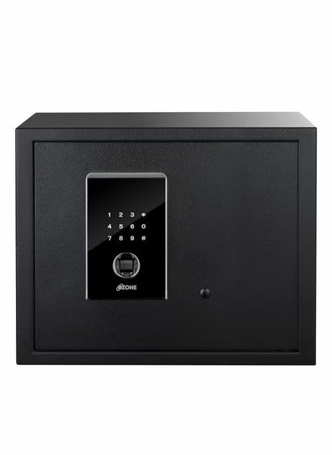 SAFILO BIO1, 40Ltr Safe Locker For Home | Office | User PIN Code Access | Electronic Locking System | Biometric, Fingerprint Lock | (Black) | By Ozone India