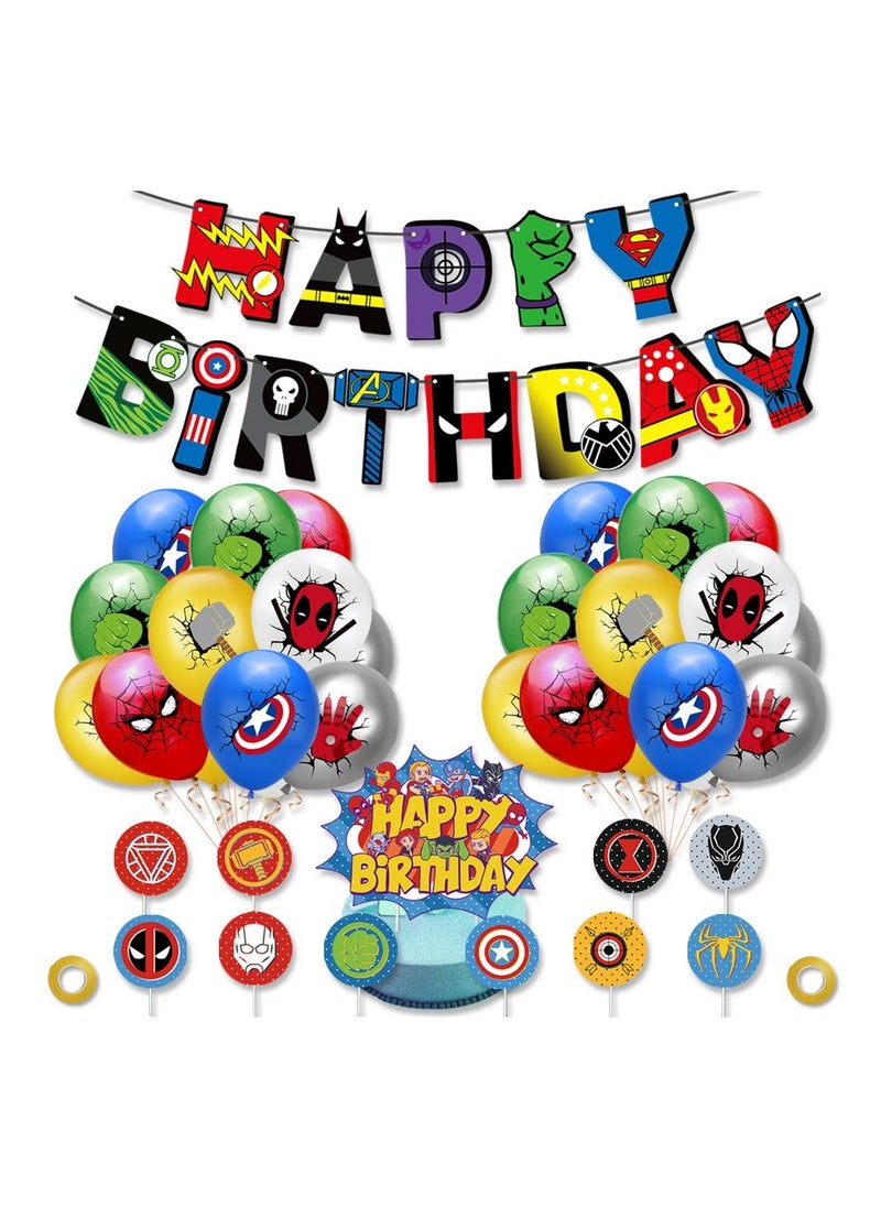 Generic - Superheroes Theme Birthday Party Decoration - Avengers Birthday Party Supplies - Image 1