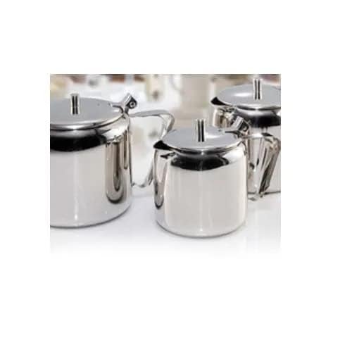 FINALITY إبريق شاي من الفولاذ المقاوم للصدأ مع إبريق حليب وإبريق سكر | مجموعة إبريق الشاي مع غطاء - Image 5