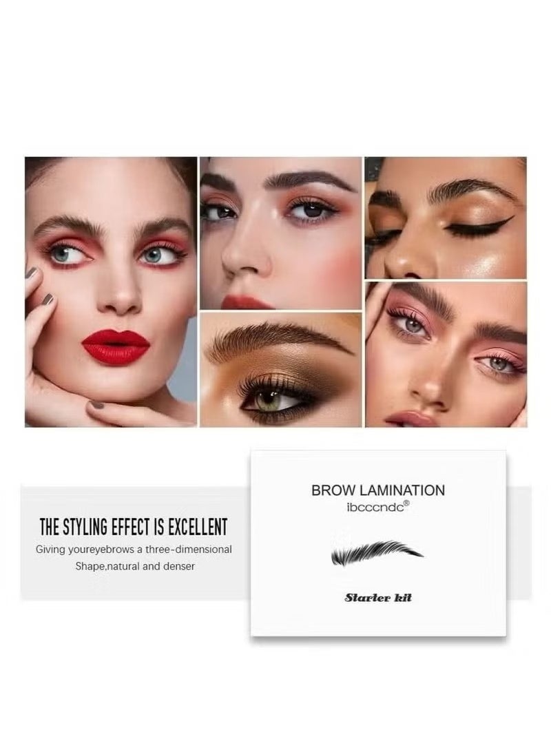 ibcccndc Brow Lamination Kit Eyebrow Lifting and Perming Lash Lift Professional Eyebrows Lift Styling Kit Suitable for DIY and Salon Use - Image 2