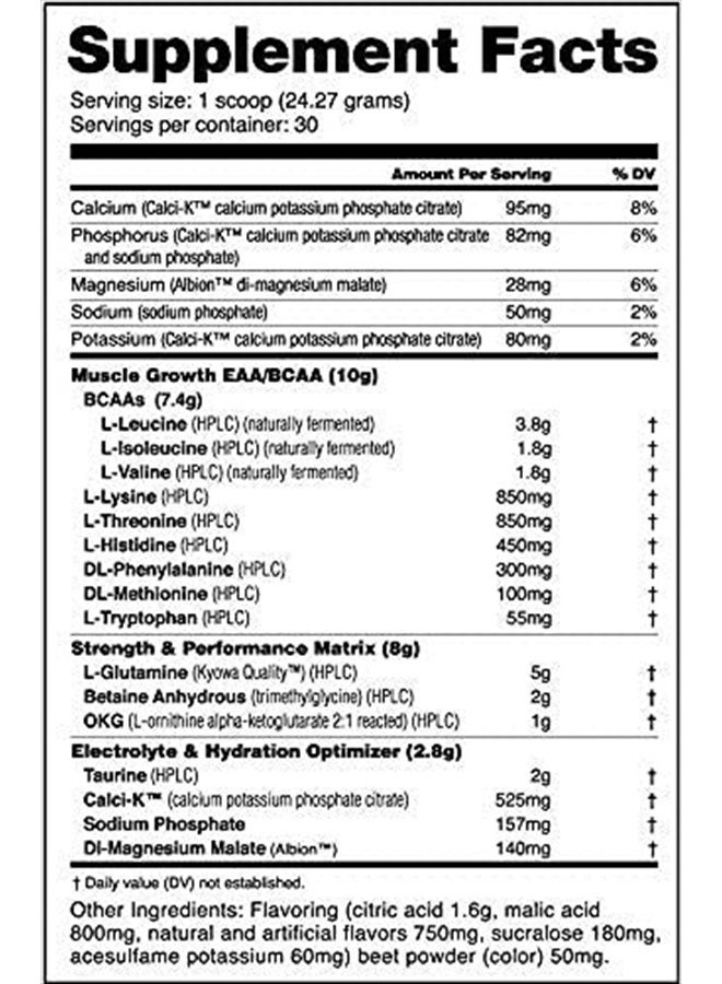NutraBio Intra Blast - Advanced Electrolyte Performance Matrix - Amino Acid, EAA/BCAA Formula - Non-GMO, Gluten Free, Intra and Pre Workout Powder - 30 Servings - Dragonfruit Candy - Image 2