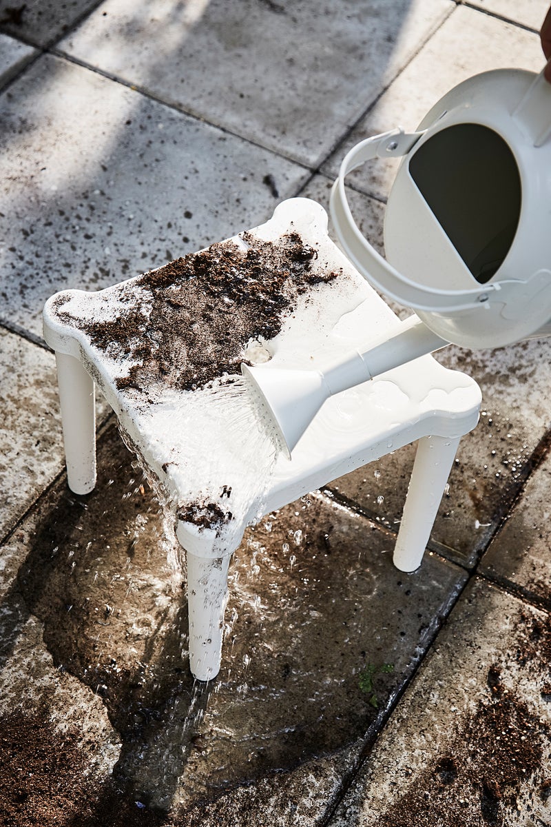 Baitique Children's Stool, Indoor/Outdoor, White, 28x28x27 cm - Image 4