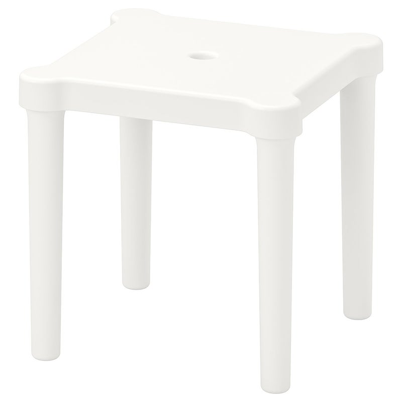 Baitique Children's Stool, Indoor/Outdoor, White, 28x28x27 cm - Image 1