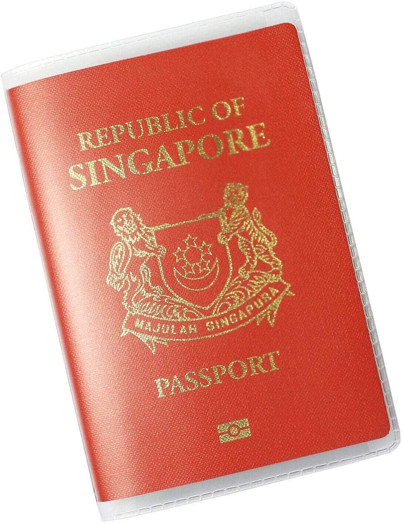 JCD Clear Transparent Passport Cover Holder Case Organizer ID Card Travel Protector (Clear x5) - Image 4