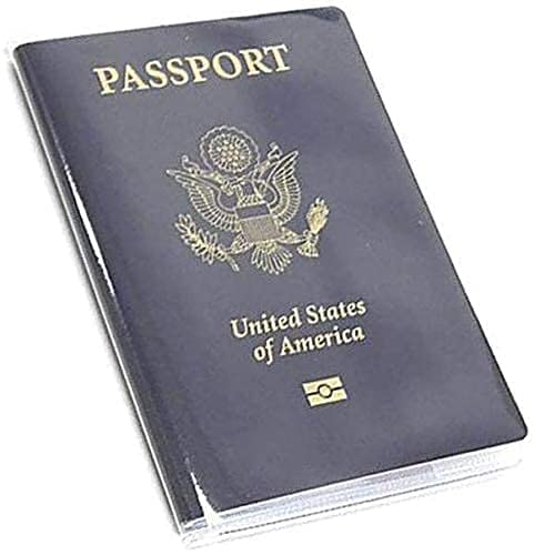 JCD Clear Transparent Passport Cover Holder Case Organizer ID Card Travel Protector (Clear x5) - Image 2