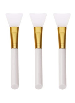 Mini Skater Brand 3Pcs Silicone Face Mask Brushes Soft Silicone Facial Mask Applicator Beauty Tool For Mud Clay Charcoal Diy Mixed Maskwhite  - Image 2