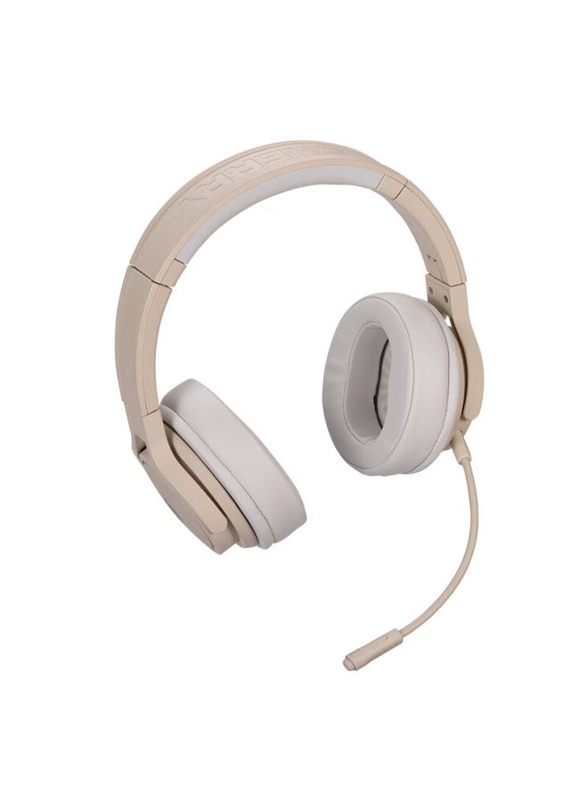 Cherry Hw 2.2 Over-ear Three-mode Wireless Bluetooth Virtual 7.1 Surround Sound Headphones With Sound Positioning, Fps Gaming Headset, All-platform Compatible, Spring Sand White - Image 5